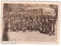 МАЛКА СТАРА СНИМКА АВИАТОРИ ПИЛОТИ АВТОБУС Е196