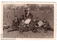 МАЛКА СТАРА СНИМКА АВИАТОРИ ПИЛОТИ Е197