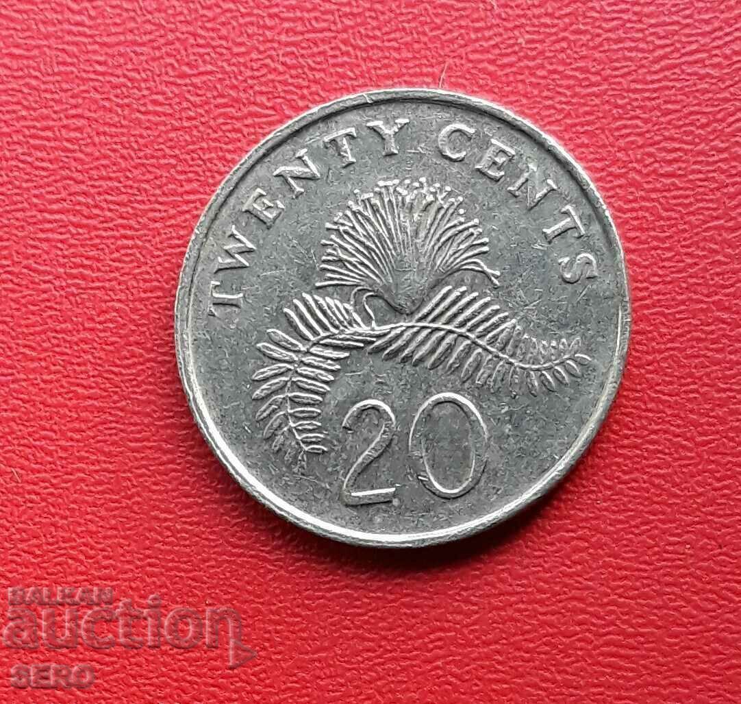 Singapore-20 cents 1990 with price 0.26 BGN | € 0.13 Singapore-20 cents 1990 with price 0.26 BGN | € 0.13
