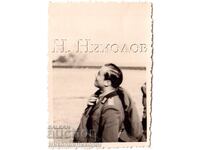 МАЛКА СТАРА СНИМКА БЪЛГАРСКИ ВОЕНЕН ПИЛОТ С УНИФОРМА Е208