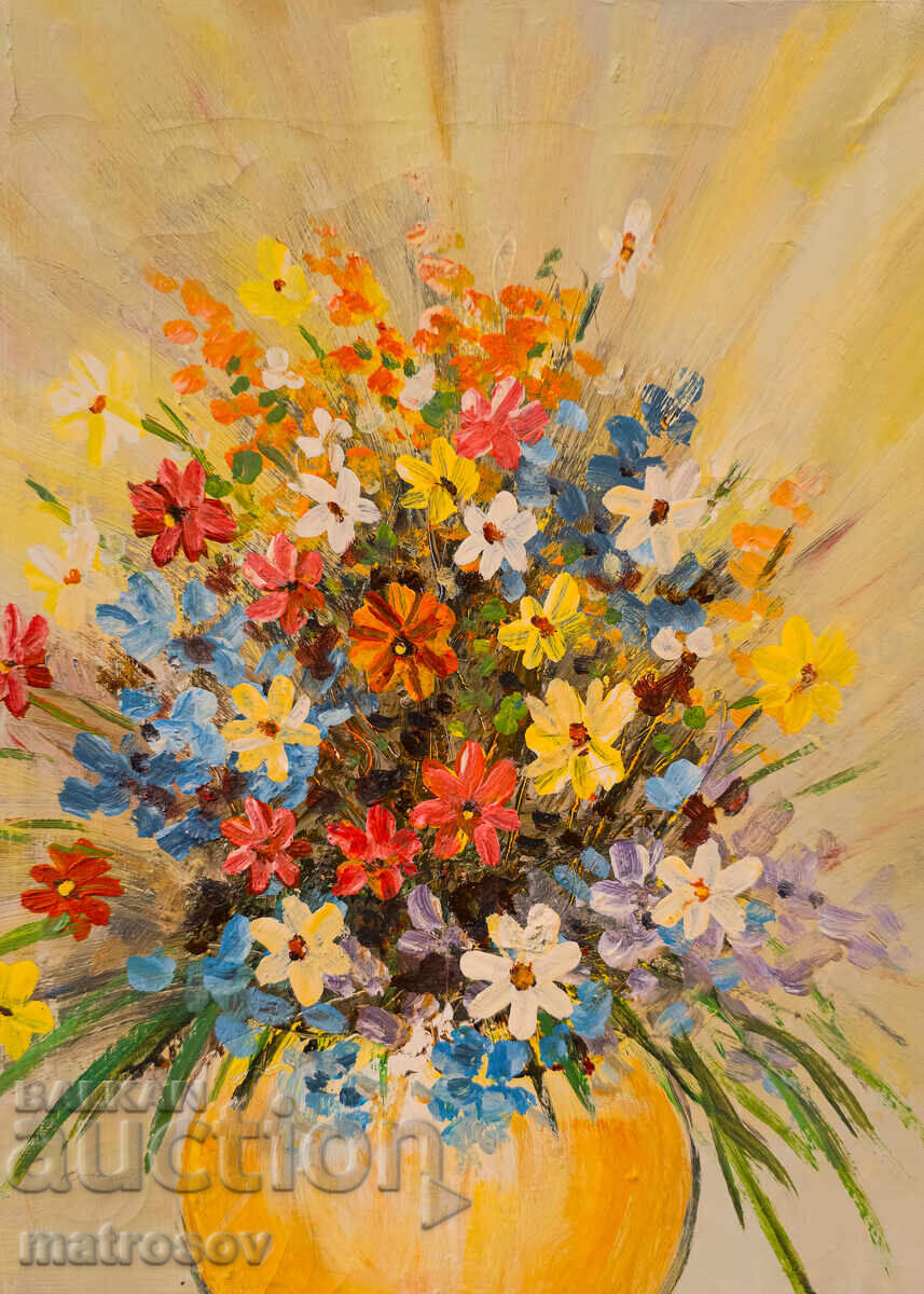 Boris Tsanov Oil Painting, Still Life with price 300.00 BGN | € 153.39