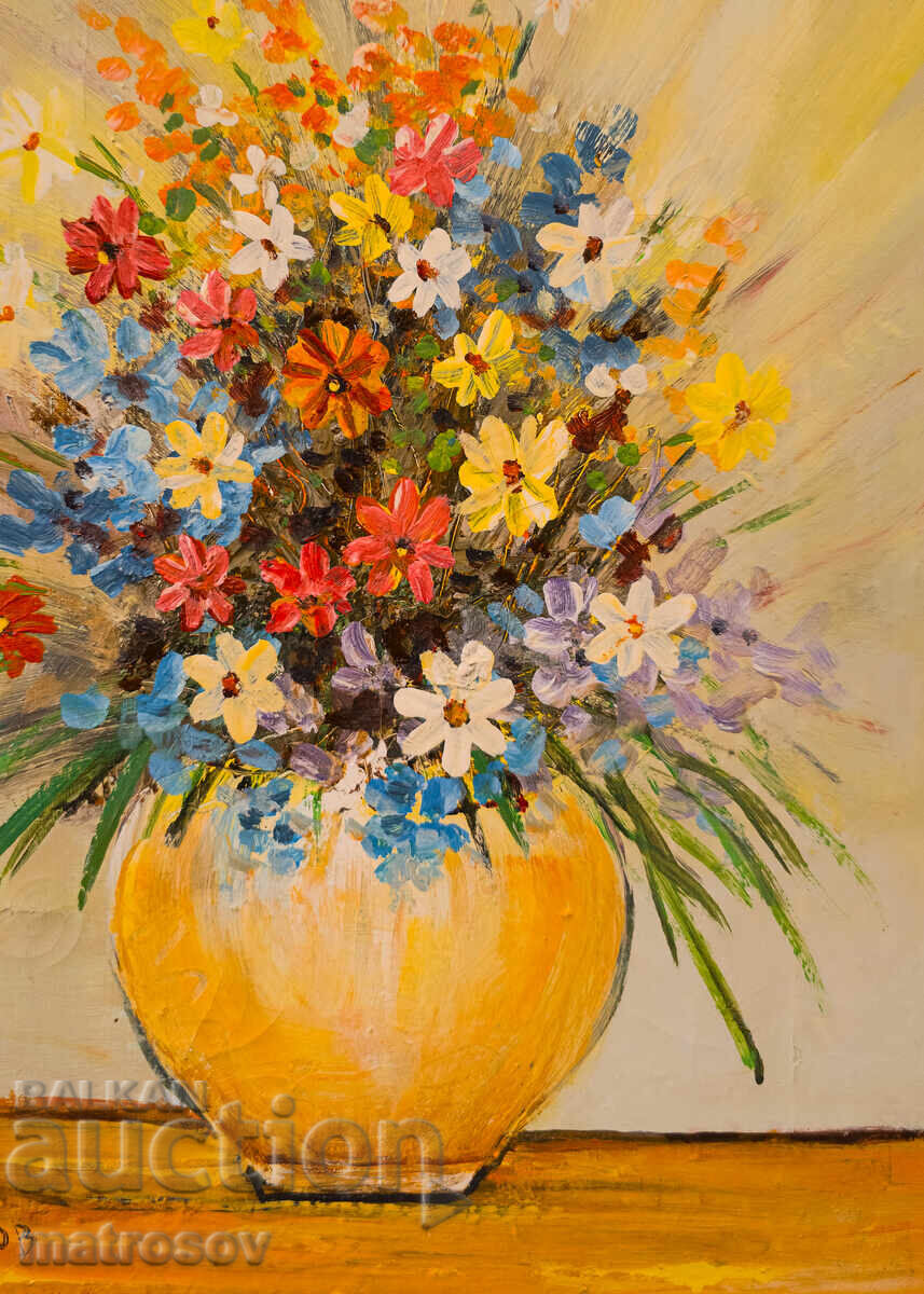 Delivery of Boris Tsanov Oil Painting, Still Life