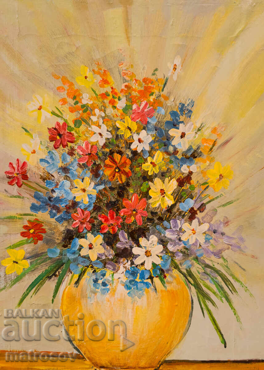 Boris Tsanov Oil Painting, Still Life - 5