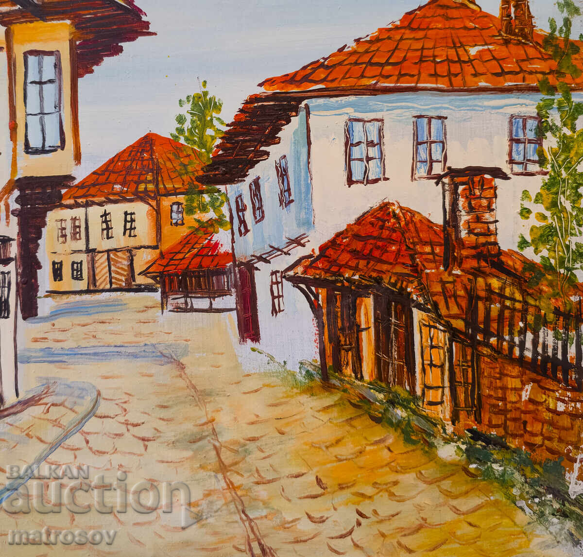 Boris Tsanov Oil Painting, Rural Landscape - 5