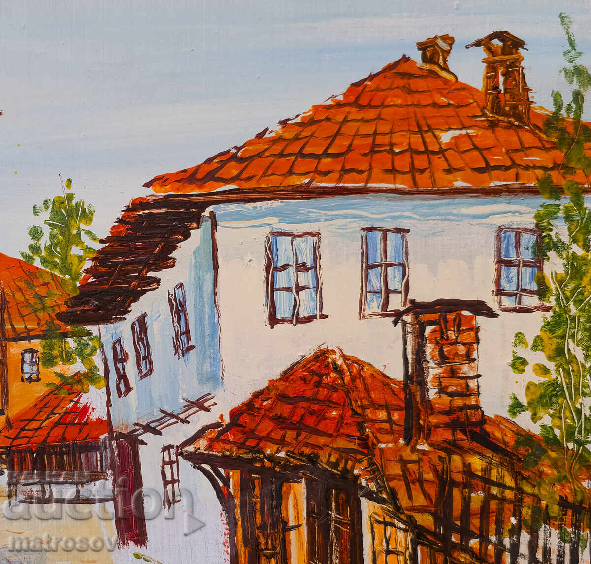 Boris Tsanov Oil Painting, Rural Landscape - 6