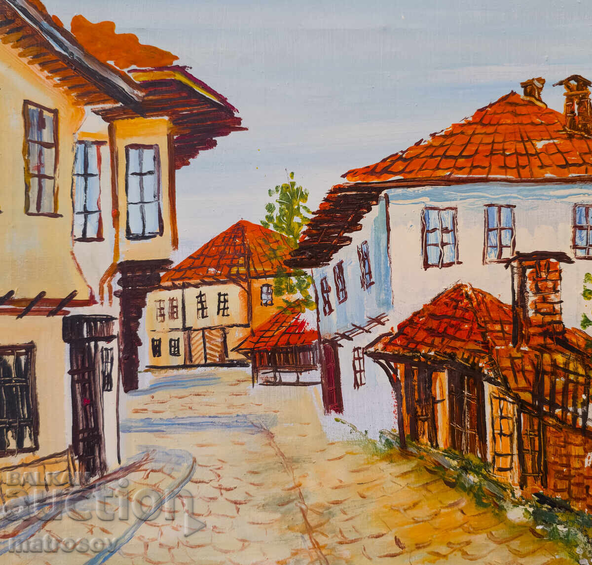 Boris Tsanov Oil Painting, Rural Landscape - 7