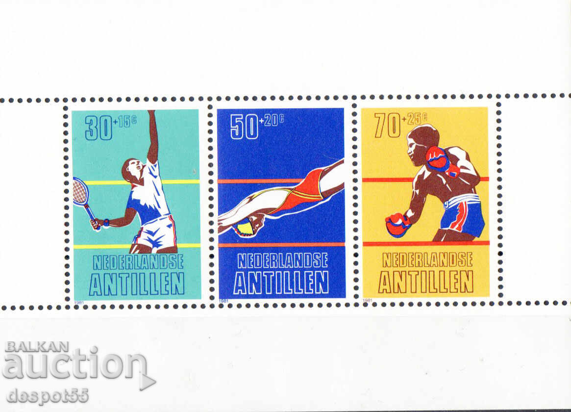 1981. Нидерландски Антили. Спорт. Блок. 1981. Нидерландски Антили. Спорт. Блок.