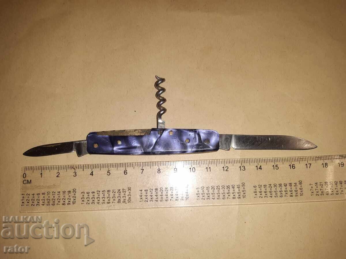 Παλιό τσεπάκι μαχαίρι, μαχαίρι, Δρεπάνι και σφυρί ΣΕ Β. ΤΥΡΝΑΒΟ με τιμή 18.00 BGN | € 9.20