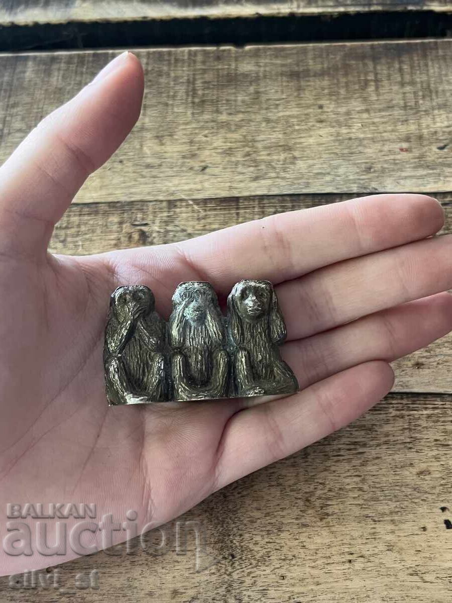 Bronze Figurine: Three Wise Monkeys with price 15.00 BGN | € 7.67 Bronze Figurine: Three Wise Monkeys with price 15.00 BGN | € 7.67