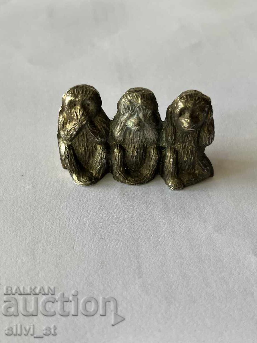 Bronze Figurine: Three Wise Monkeys Bronze Figurine: Three Wise Monkeys