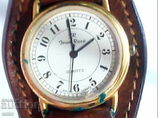 Old beautiful Swiss 4-hour watch, working, no battery