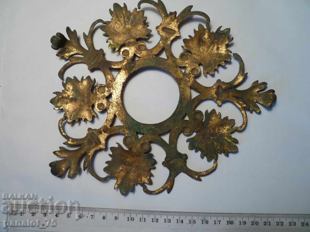 APLICĂ MASIVĂ DIN BRONZ CU FOIȚĂ DE AUR PE ALOCURI - 250 GR - 5