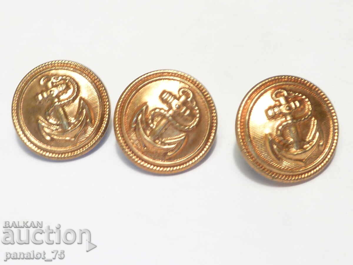 BUTOANE DE MARINĂ MILITARĂ AURITE cu preț 30.00 BGN | € 15.34 BUTOANE DE MARINĂ MILITARĂ AURITE cu preț 30.00 BGN | € 15.34