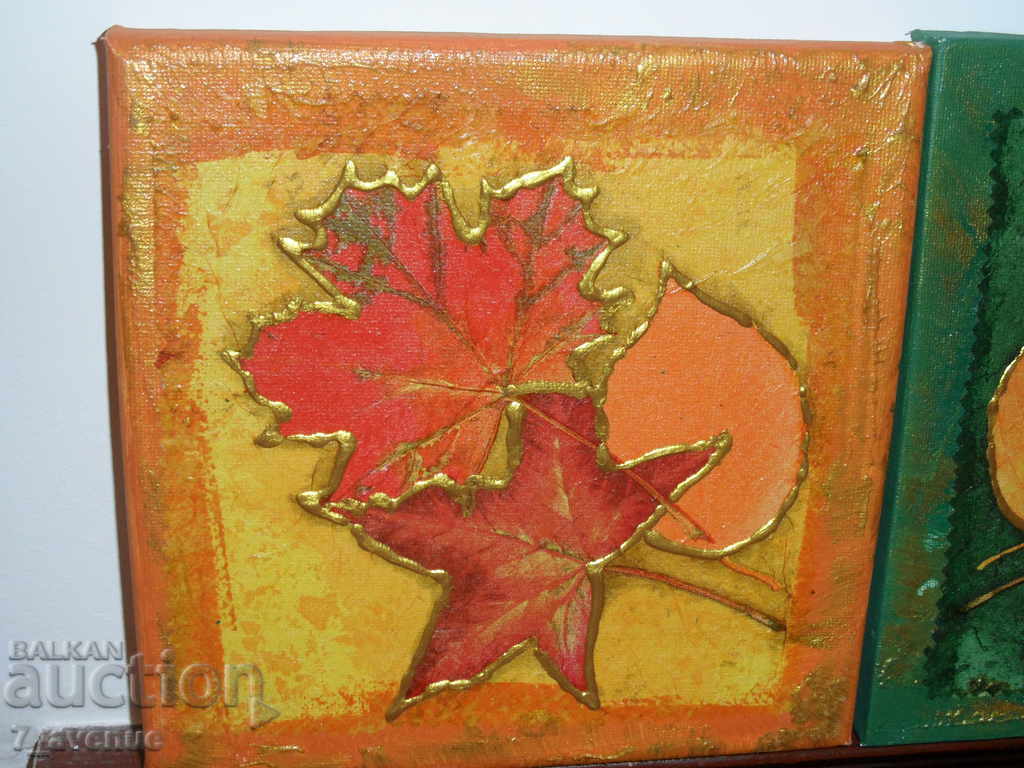 Auction  trilogy PAINTING / drawing oil on canvas