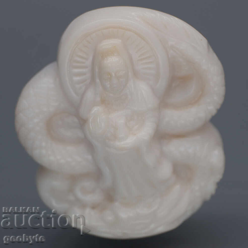 67.85Kct Natural Opal Carving Buddha