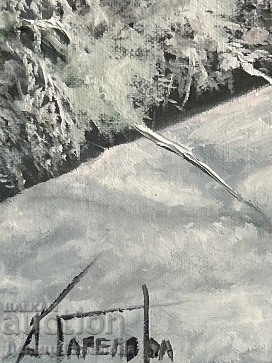 Delivery of Denitsa Garelova painting 50/40 "Winter Etude from Lozenets district"