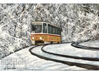 Denitsa Garelova tablou 50/40 ”Studiu de iarnă din cartierul Lozenets”