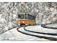 Деница Гарелова картина 60/40 ”Зимен етюд от кв. Лозенец”