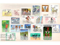 1970-97. Lot on the theme "Bicycles and Cycling"