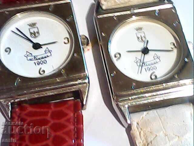 2 pieces Auriol watches, men's and women's, working, no battery needed - 6