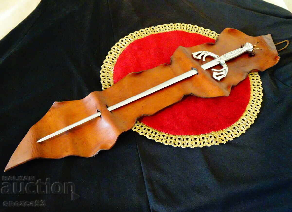 Σπαθί Ιππότη, δερμάτινη θήκη, πάνελ 64 εκ - 7 Σπαθί Ιππότη, δερμάτινη θήκη, πάνελ 64 εκ - 7