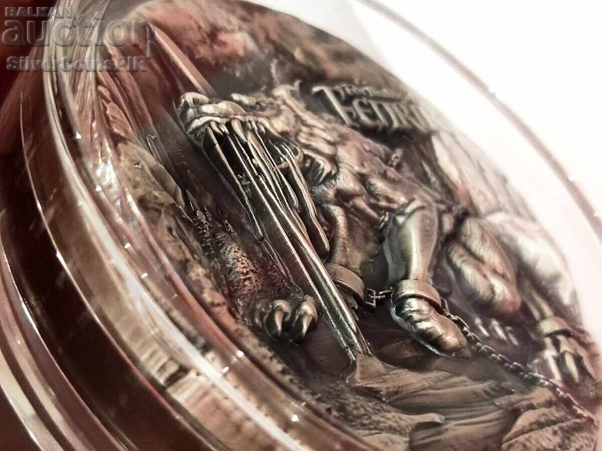 Silver 2+11.5 oz Wolf Fenrir 2021 Chad Scandinavian Mythology with price 650.00 BGN | € 332.34 Silver 2+11.5 oz Wolf Fenrir 2021 Chad Scandinavian Mythology with price 650.00 BGN | € 332.34