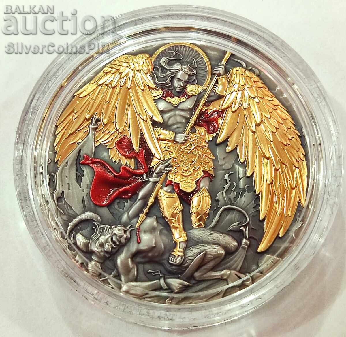 Silver 2 oz Archangel Michael 2024 Niue Islands with price 700.00 BGN | € 357.90 Silver 2 oz Archangel Michael 2024 Niue Islands with price 700.00 BGN | € 357.90