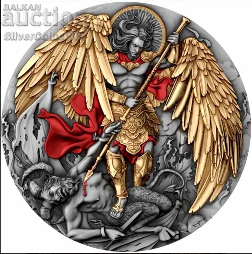 Silver 2 oz Archangel Michael 2024 Niue Islands Silver 2 oz Archangel Michael 2024 Niue Islands