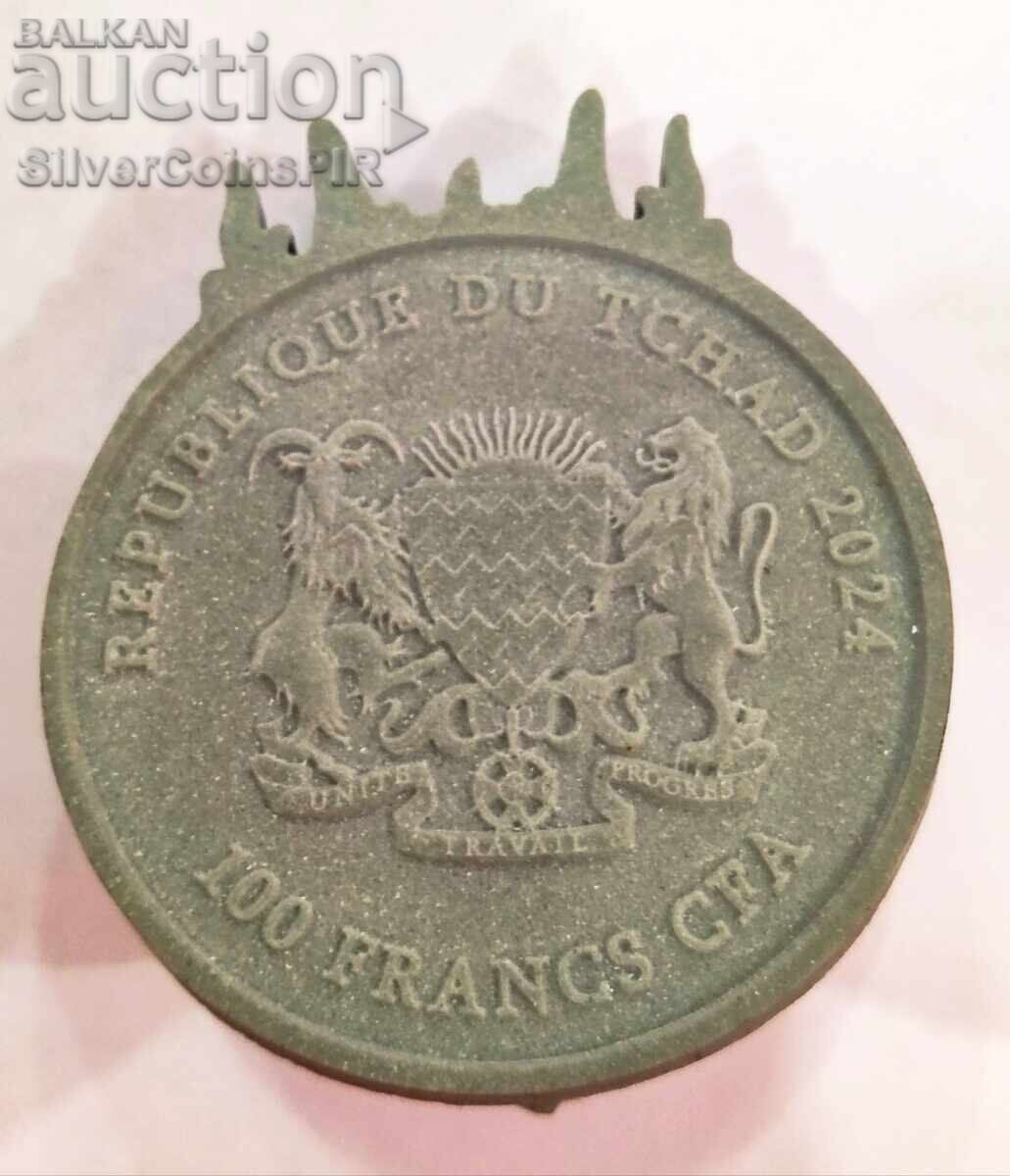 Auction Stone 100 Francs Year of the Dragon 2024 Stone Chad Auction Stone 100 Francs Year of the Dragon 2024 Stone Chad