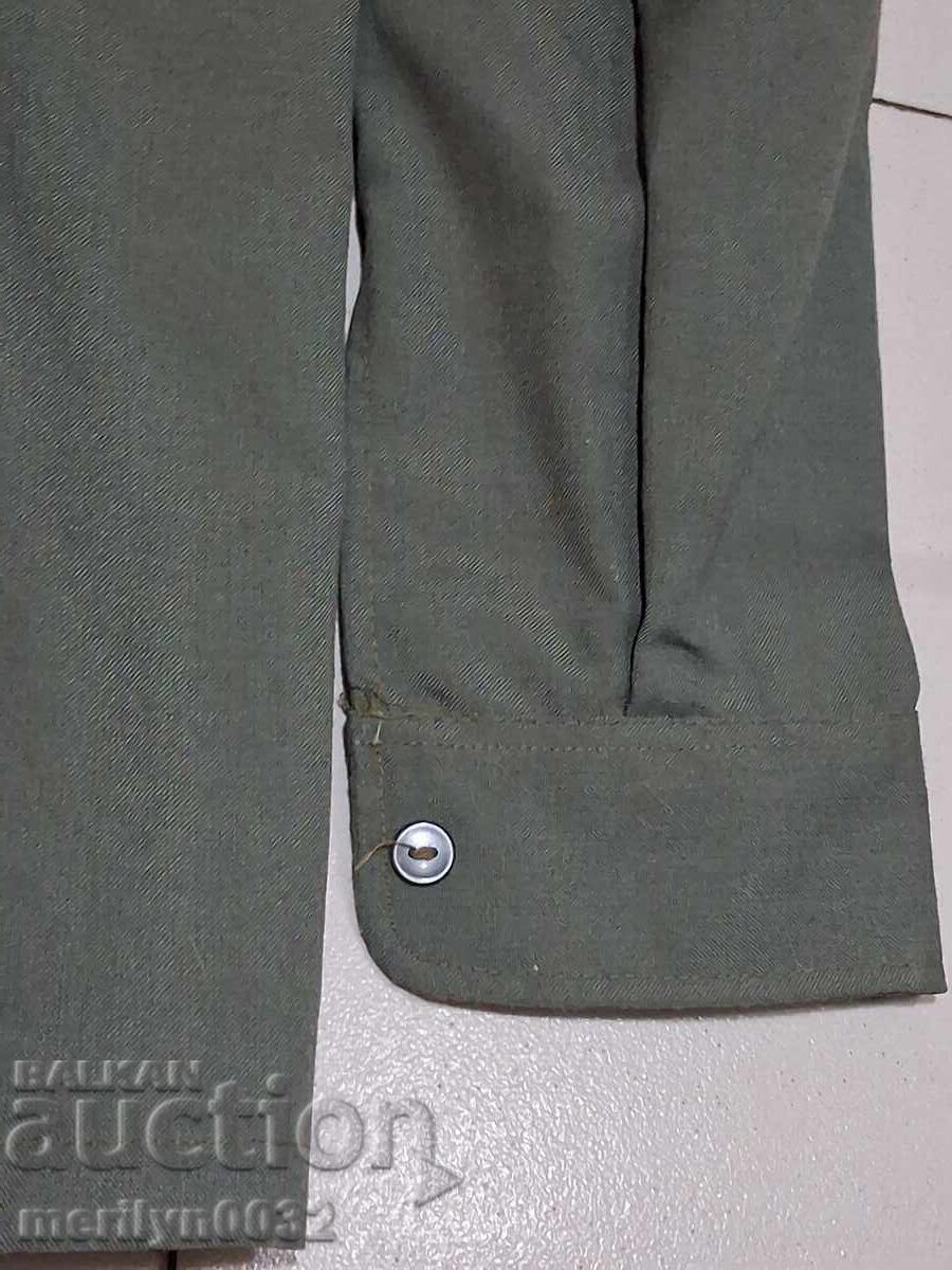 Jachetă cămașă ofițerească de la uniforma de vară de câmp a BNA din anii '60 - 5