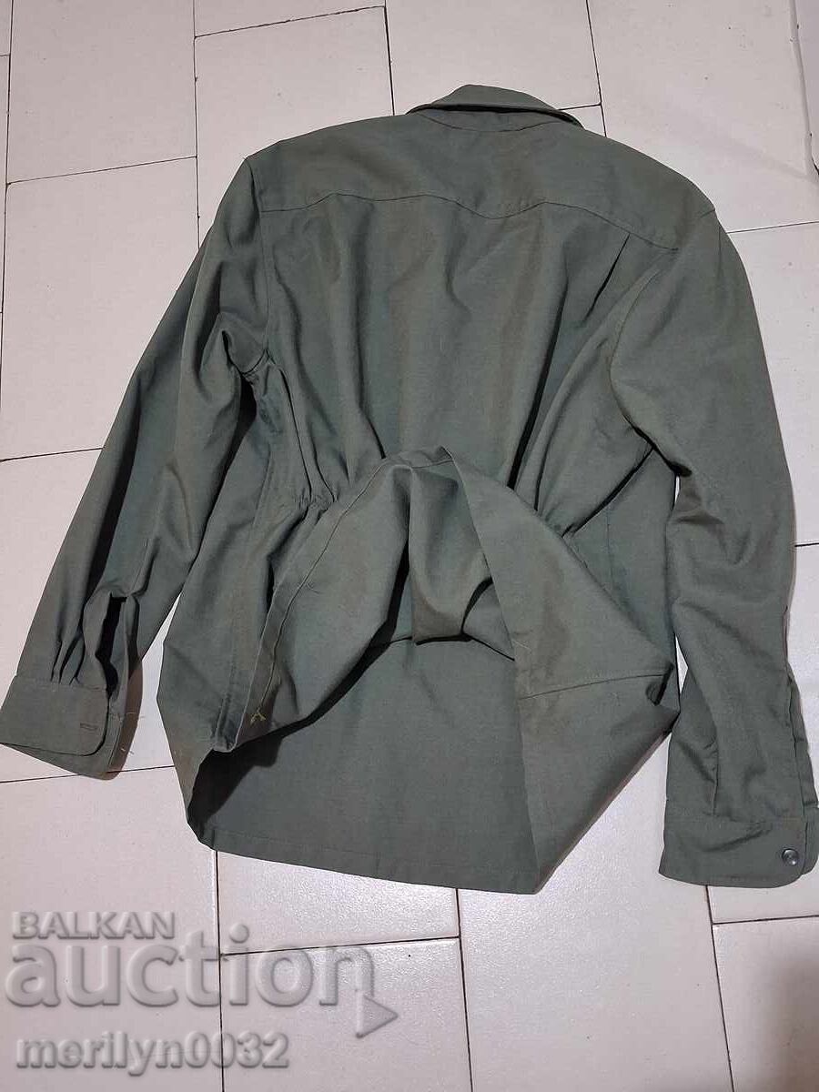 Jachetă cămașă ofițerească de la uniforma de vară de câmp a BNA din anii '60 - 6