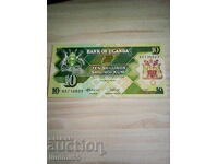 Uganda 10 șilingi 1987 nouă