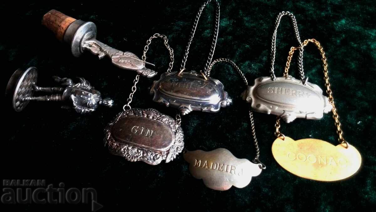 Παλιά καράφες για αλκοόλ και δοσομετρητές, τάπες και άλλα - 6