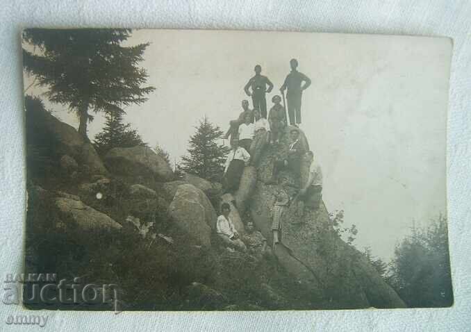 Παλιά φωτογραφία - εκδρομή, εκδρομή, βουνό