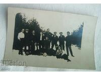Fotografie veche 1926 - tineri la picnic, excursie, munte
