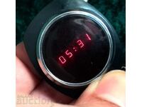 Ceas vintage LED pentru bărbați Commodore, fabricat în Hong Kong