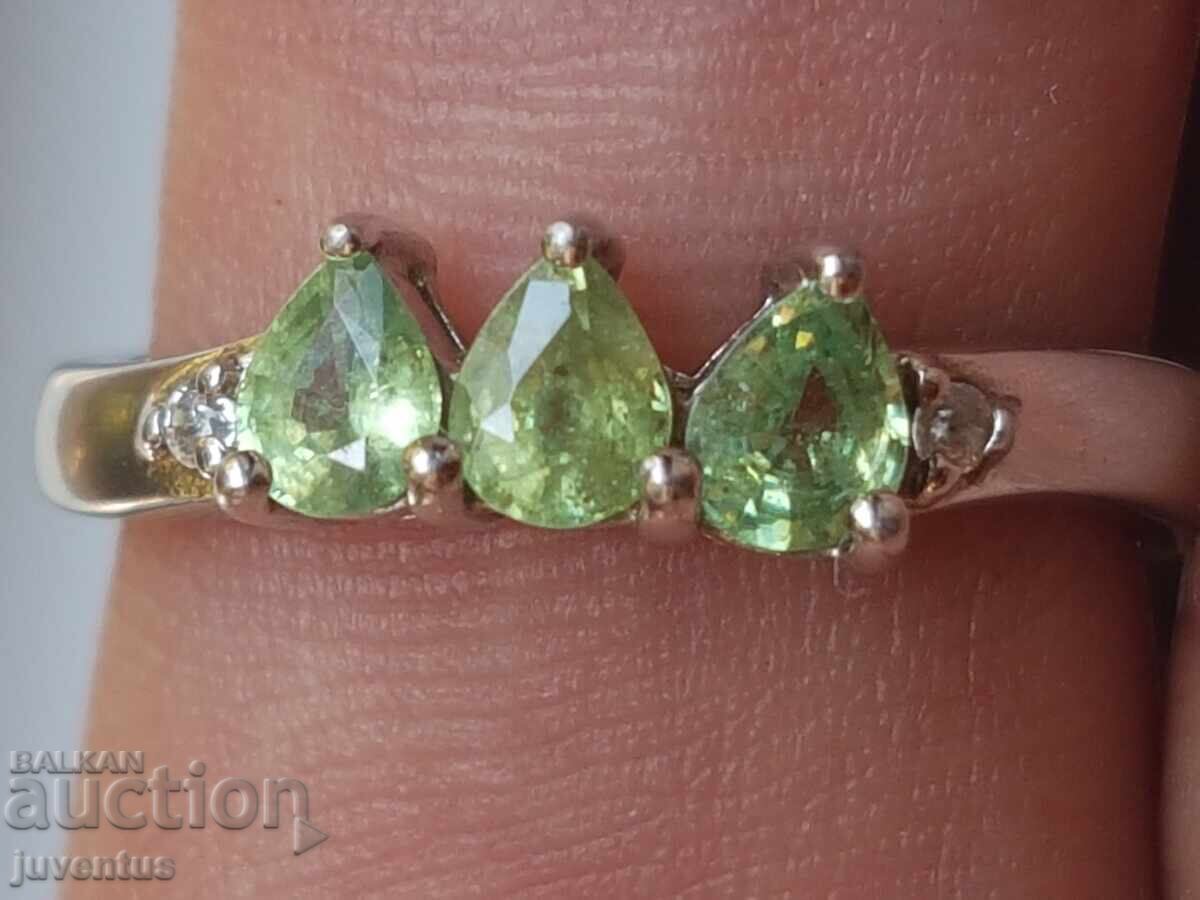 Δημοπρασία ΑΡΓΥΡΟ ΔΑΧΤΥΛΙΔΙ ΜΕ ΔΕΜΑΝΤΟΕΙΔΗ (ΜΑΔΑΓΑΣΚΑΡΗ) ΠΙΣΤΟΠΟΙΗΤΙΚΟ