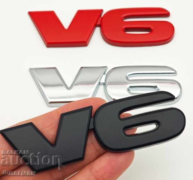 Licitație Embleme noi "V6" - 82 mm/24 mm Licitație Embleme noi "V6" - 82 mm/24 mm