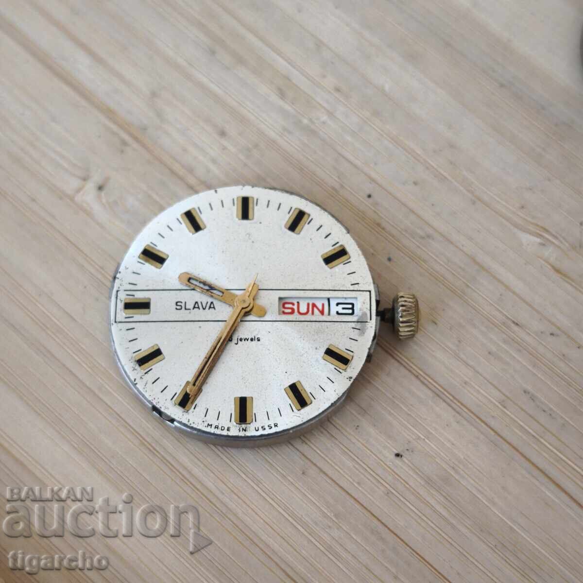 Μηχανισμός ανδρικού ρολογιού Slava