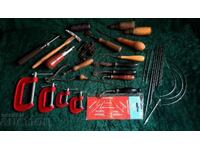 Unelte vechi de tăbăcărie și tapițerie din piele