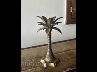 Brass candlestick / Palm