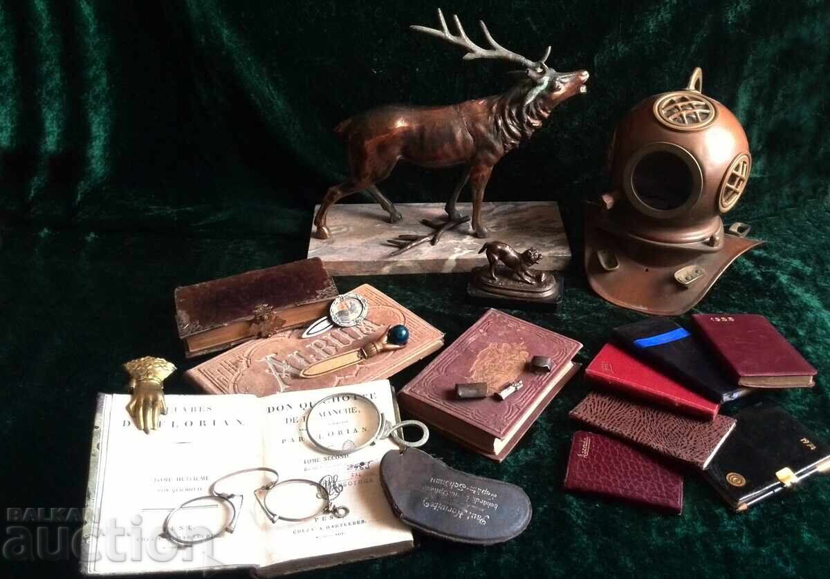 Παλιά αντικείμενα για γραφείο ή διακόσμηση