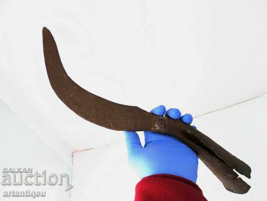 Αρχαίο σιδερένιο μεγάλο μαχαίρι, δρεπάνι Κοσέρ – πολύ σπάνιο