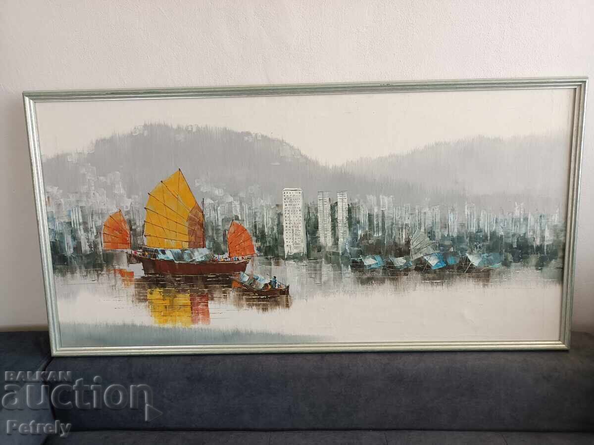 Μεγάλη ελαιογραφία με τιμή 230.00 BGN | € 117.60