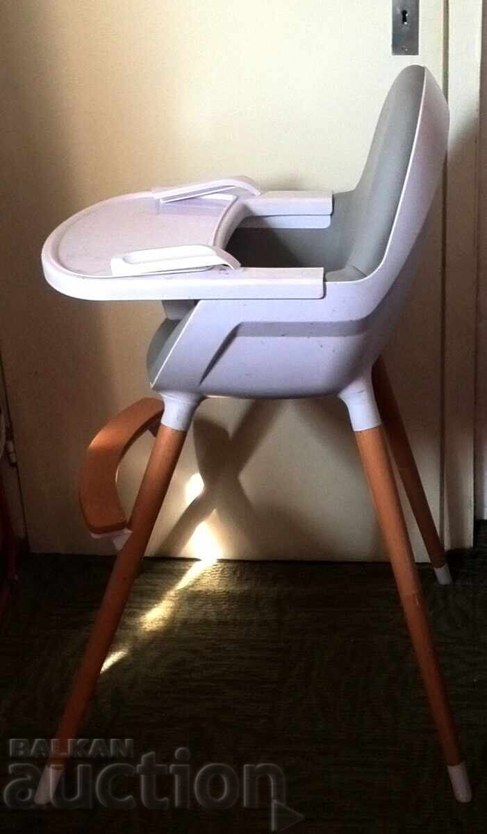 Livrarea Scaun de masă 2 în 1 KinderKraft FINI, Gri