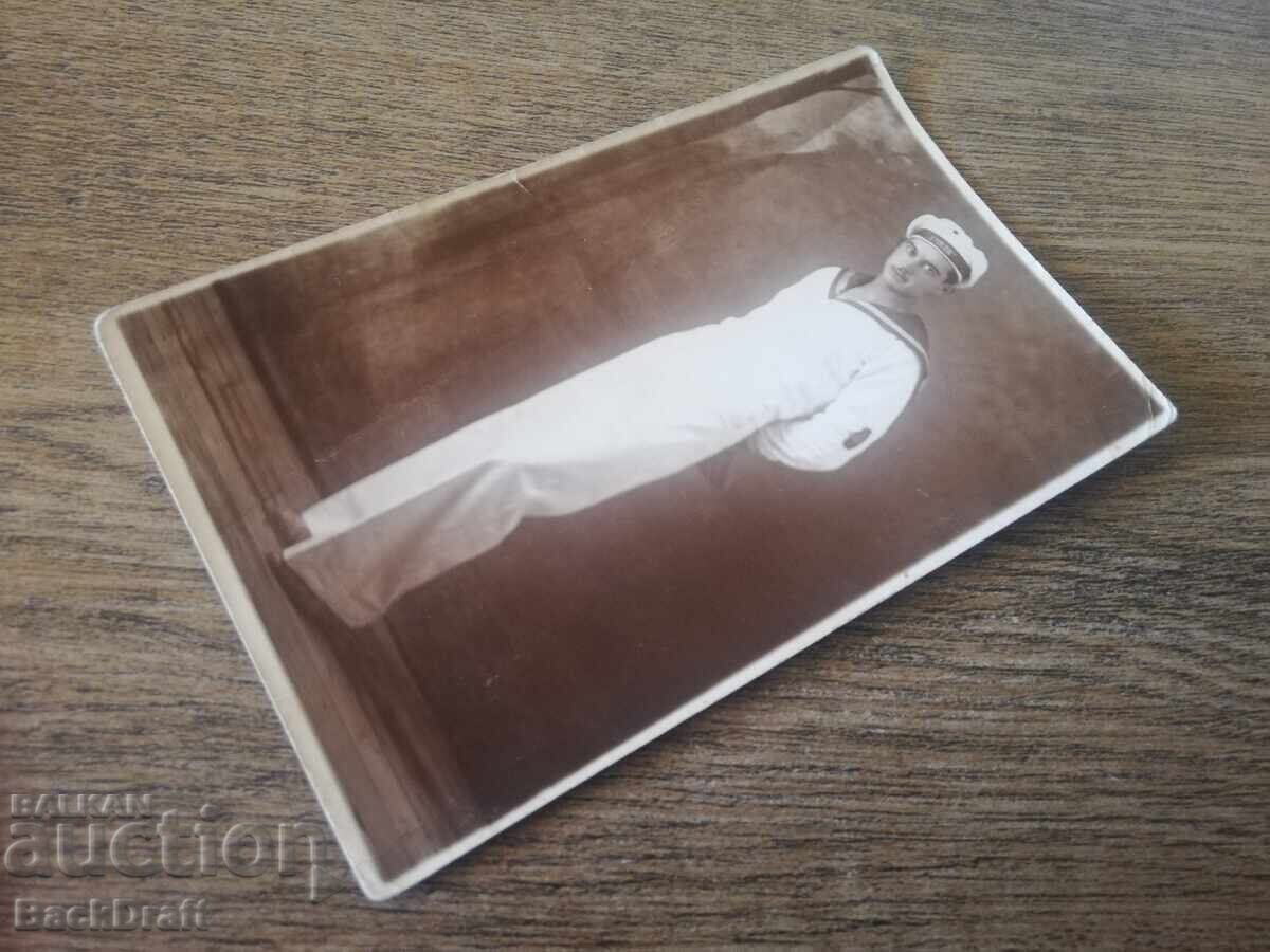 Παλιά Στρατιωτική Φωτογραφία Βασιλικός Ναύτης, Ναύτης με στολή με τιμή 49.00 BGN | € 25.05