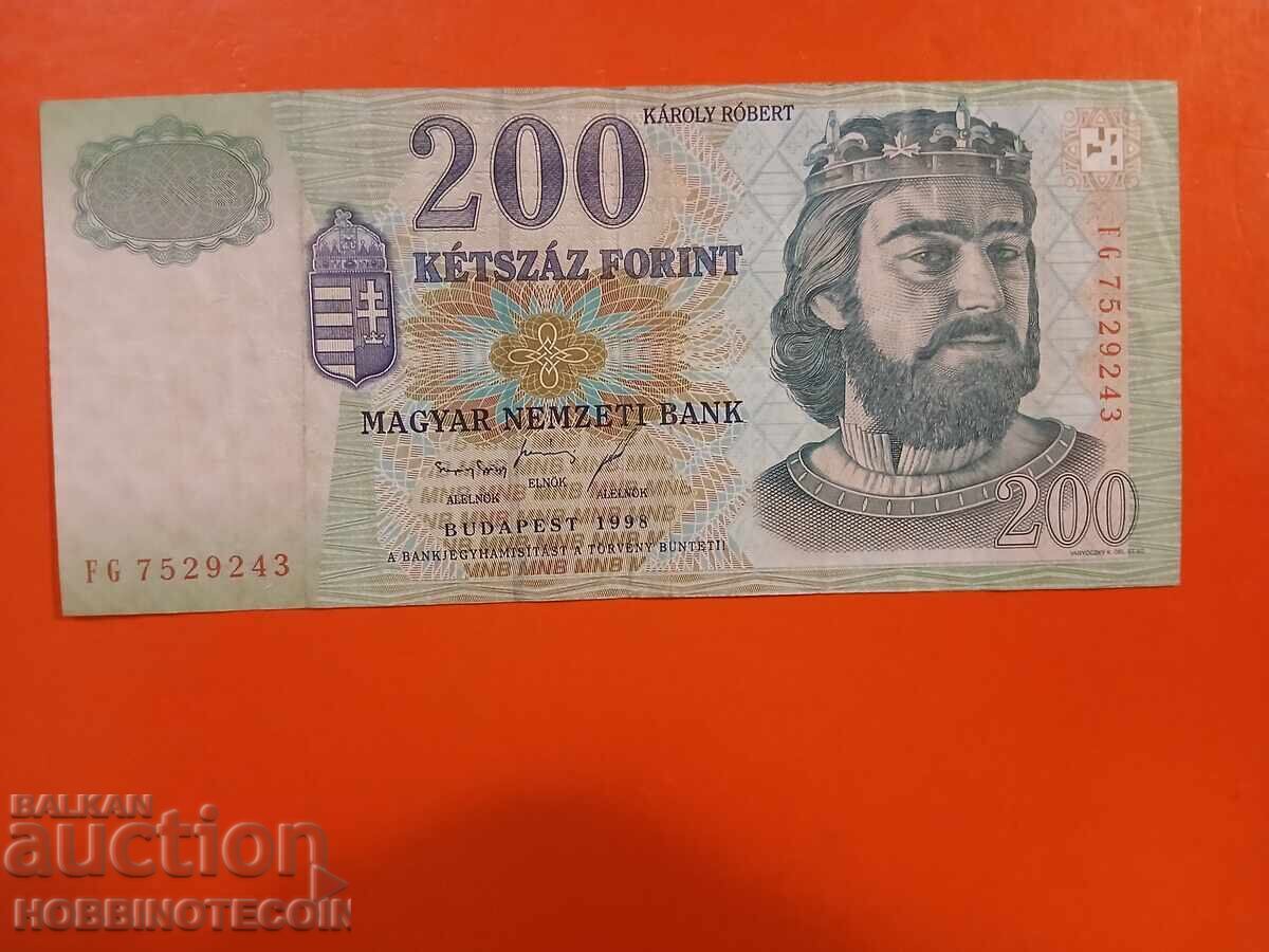 HUNGARY 200 Forint issue - 1998