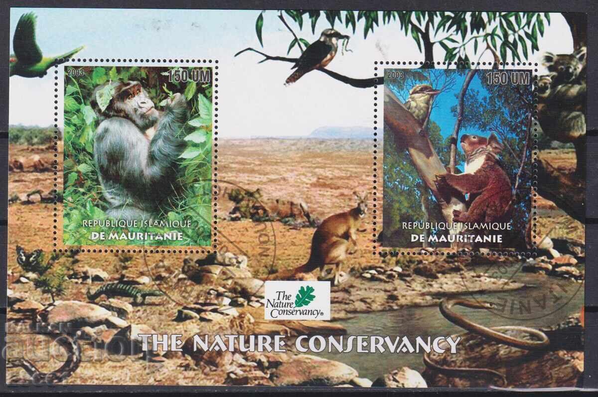 Stamped Block Conservation of Nature Fauna 2003 Mauritania Stamped Block Conservation of Nature Fauna 2003 Mauritania