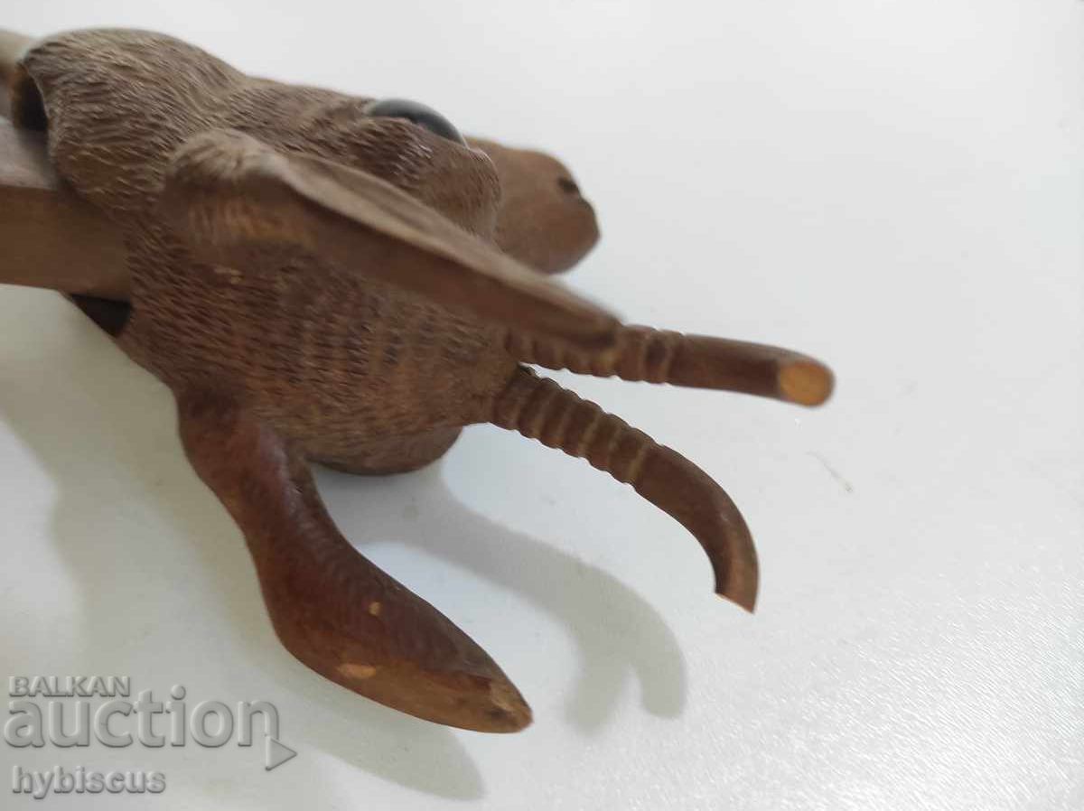 Auction  Antique carved wooden nutcracker from Montenegro