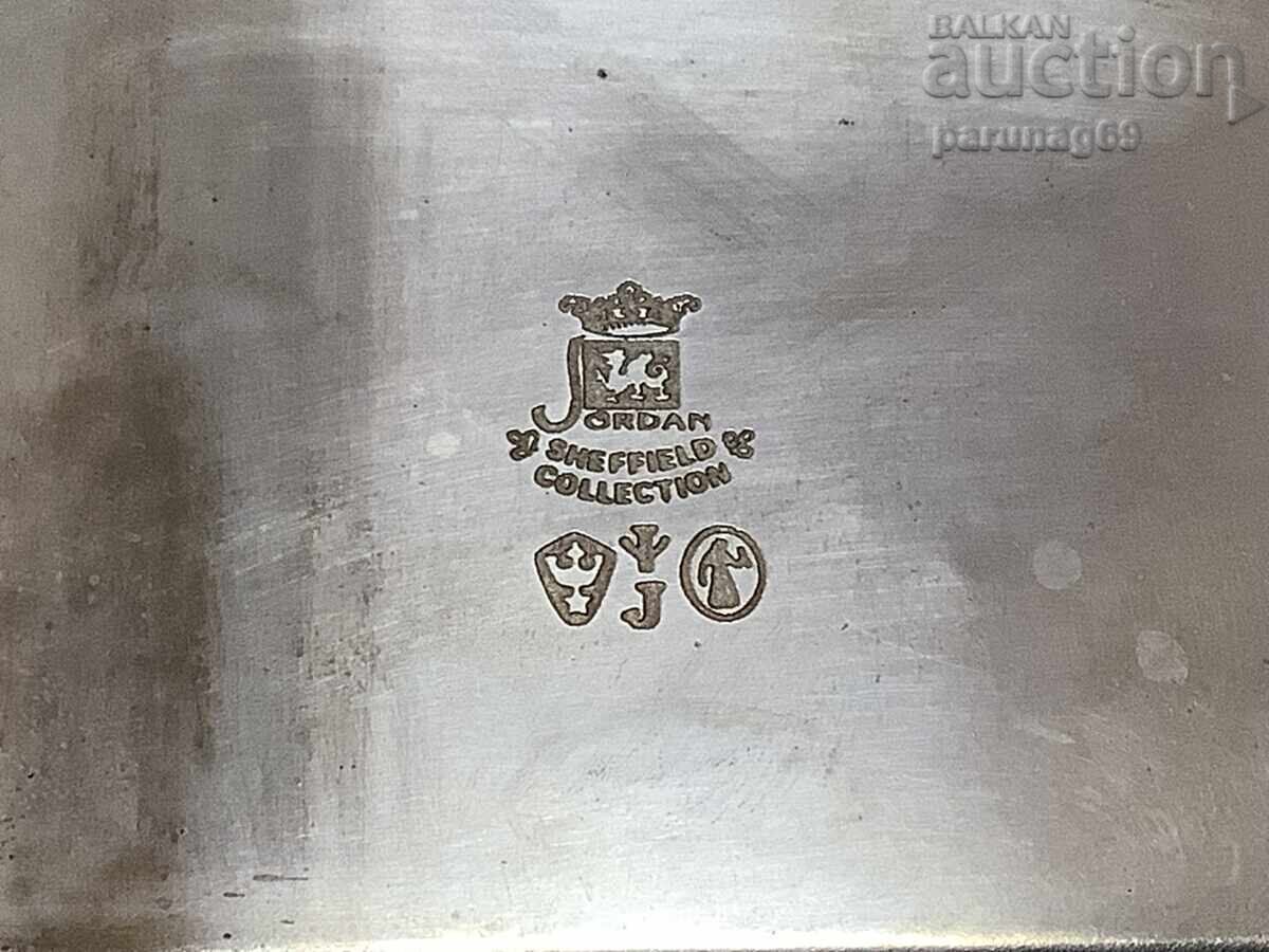 Livrarea Tabacheră vintage, circa 1950 - 1970 (argintată)